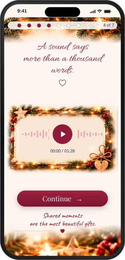 Scene 4 of 7: Your voice message